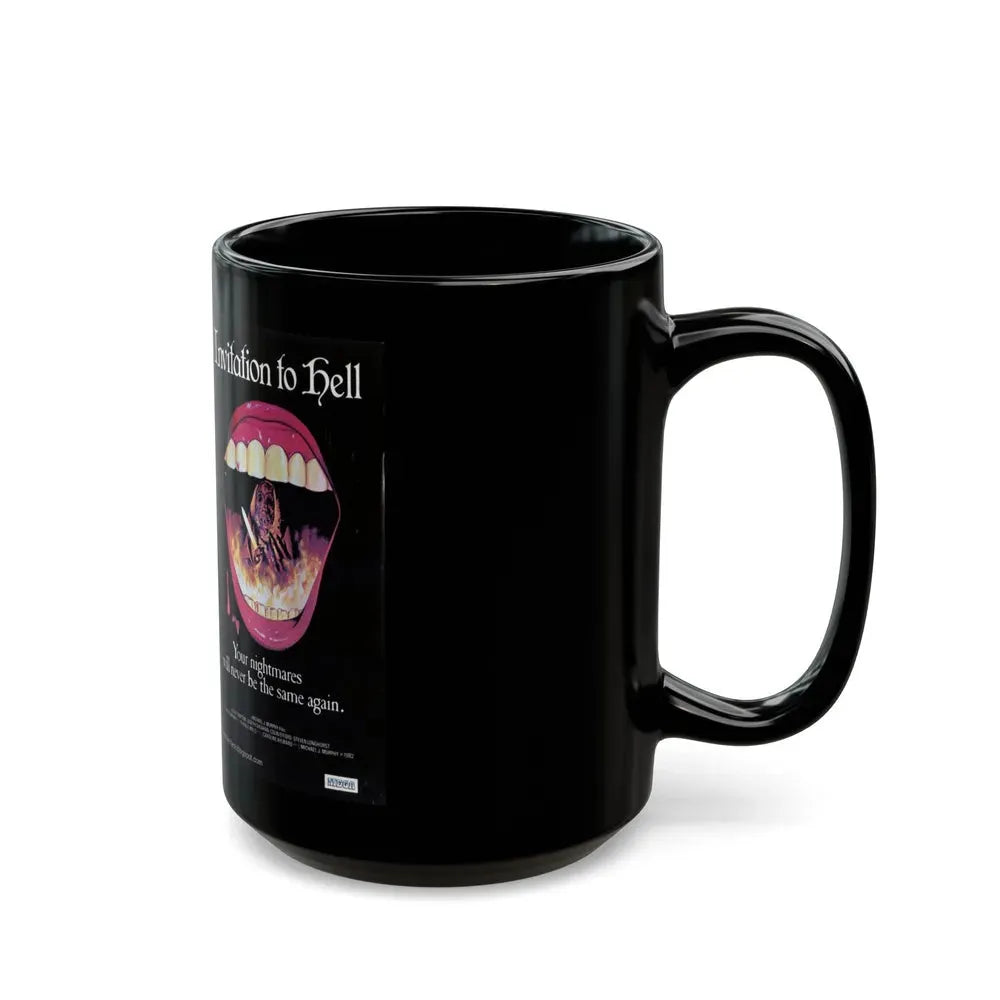 INVITATION TO HELL (VHS COVER) - Black Coffee Mug - Go Mug Yourself