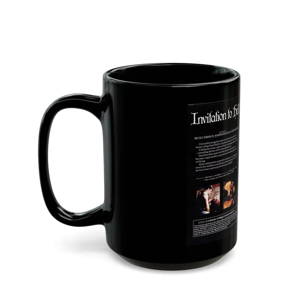 INVITATION TO HELL (VHS COVER) - Black Coffee Mug - Go Mug Yourself