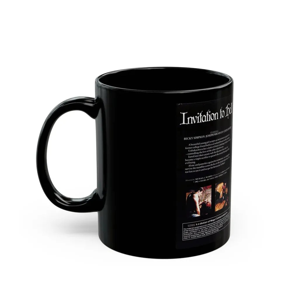 INVITATION TO HELL (VHS COVER) - Black Coffee Mug - Go Mug Yourself