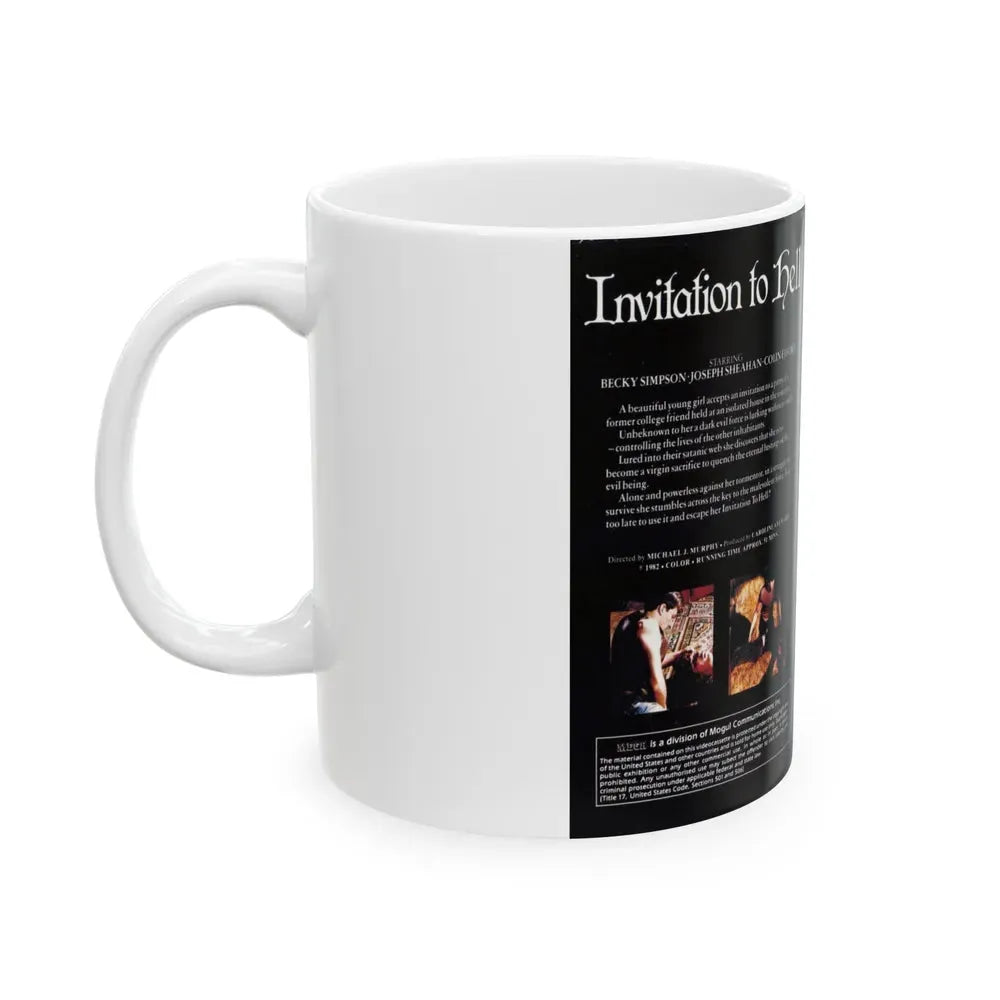 INVITATION TO HELL (VHS COVER) - White Coffee Mug - Go Mug Yourself