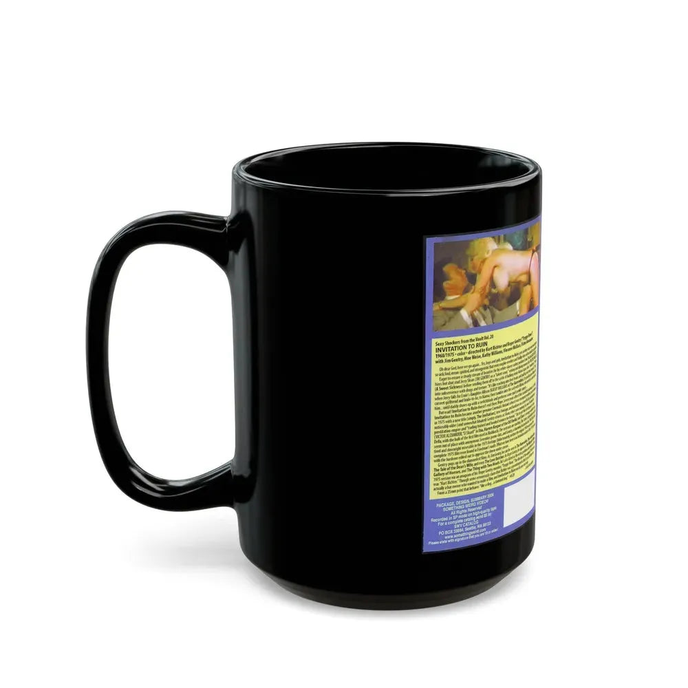 INVITATION TO RUIN (VHS COVER) - Black Coffee Mug - Go Mug Yourself