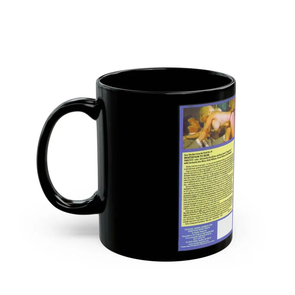 INVITATION TO RUIN (VHS COVER) - Black Coffee Mug - Go Mug Yourself