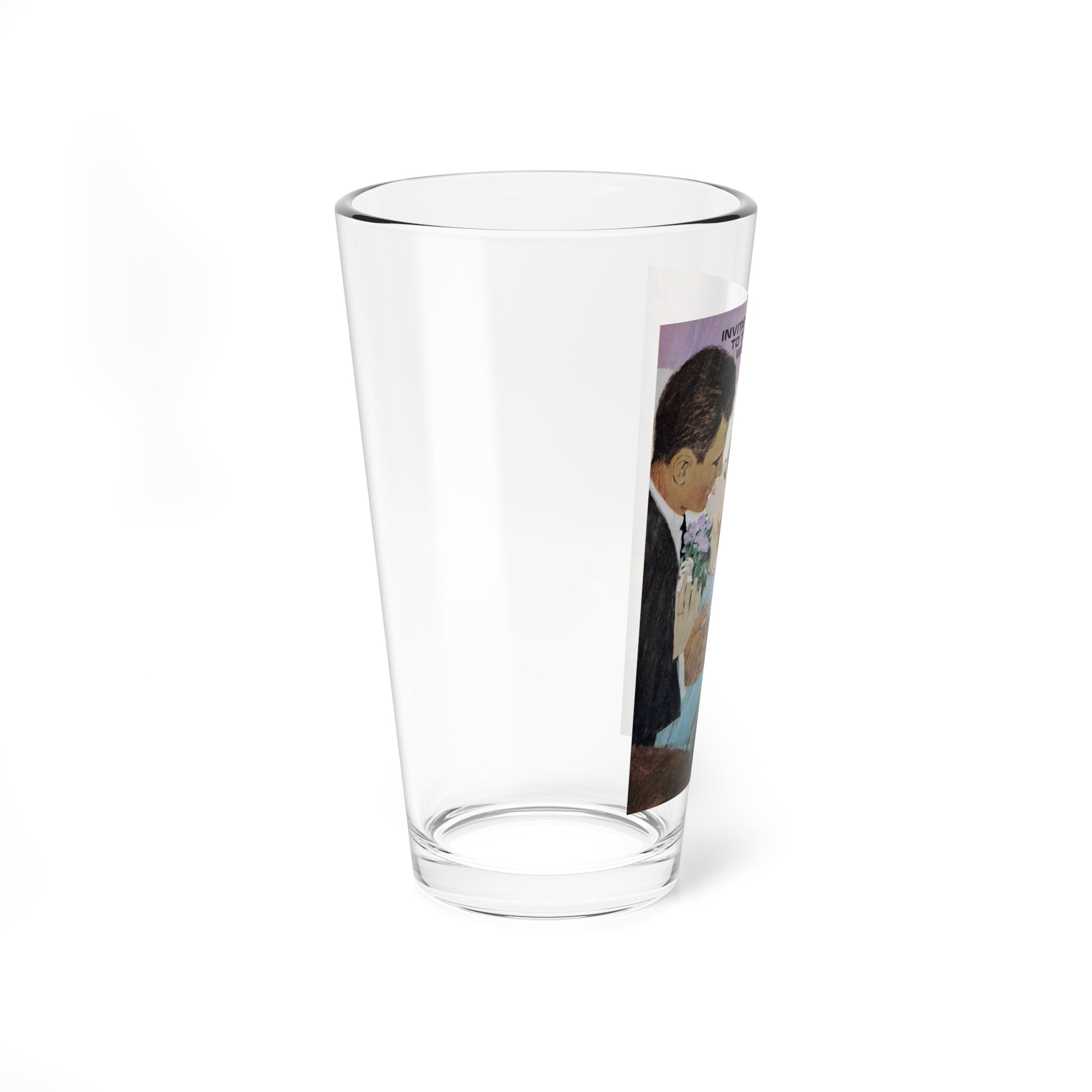 Invitation to the Wedding, Good Housekeeping, June 1963 - Pint Glass 16oz-Go Mug Yourself