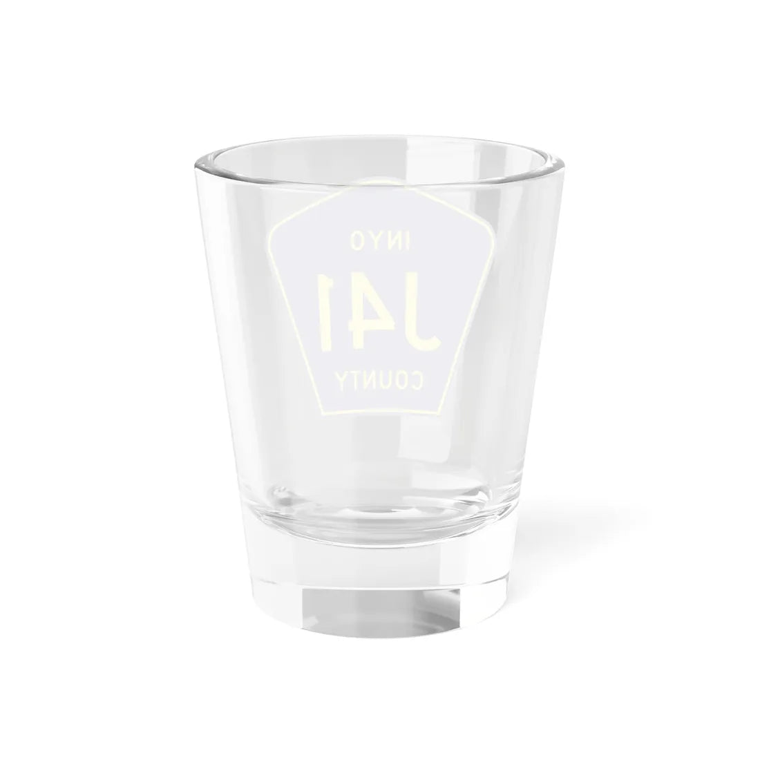 Inyo County J41 (California) (Road Sign) Shot Glass 1.5oz - Go Mug Yourself