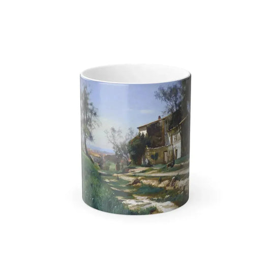 Iosif Krachkovsky (1854-1914) The Outskirts of Nice - Oil on canvas 1909 - Color Changing Mug 11oz 11oz - Go Mug Yourself