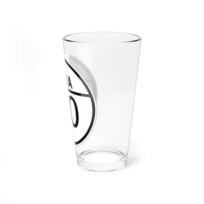 Iowa 00 1926 template (Iowa) (Road Sign) Pint Glass 16oz - Go Mug Yourself