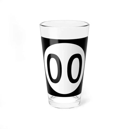 Iowa 00 (Iowa) (Road Sign) Pint Glass 16oz 16oz - Go Mug Yourself