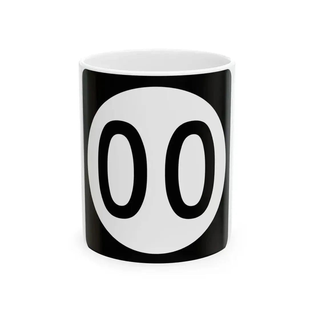 Iowa 00 (Iowa) (Road Sign) White Coffee Mug 11oz - Go Mug Yourself