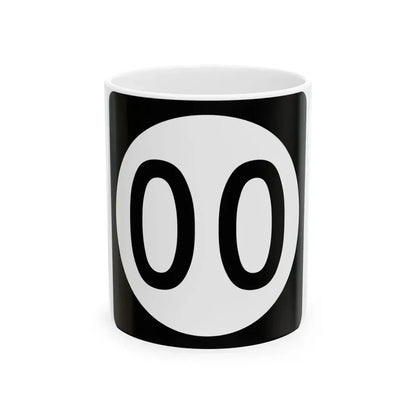 Iowa 00 (Iowa) (Road Sign) White Coffee Mug 11oz - Go Mug Yourself