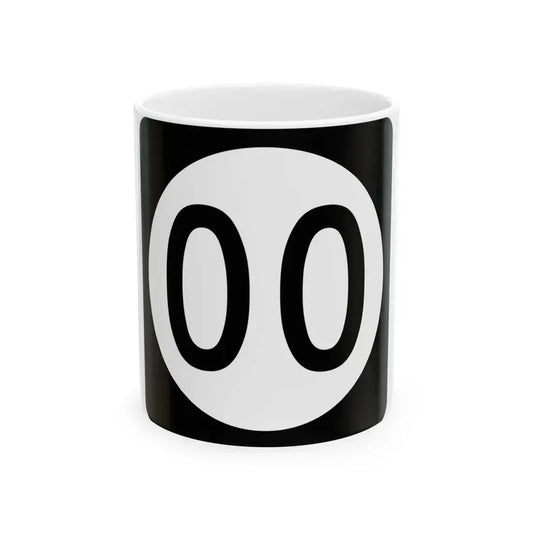 Iowa 00 (Iowa) (Road Sign) White Coffee Mug 11oz - Go Mug Yourself