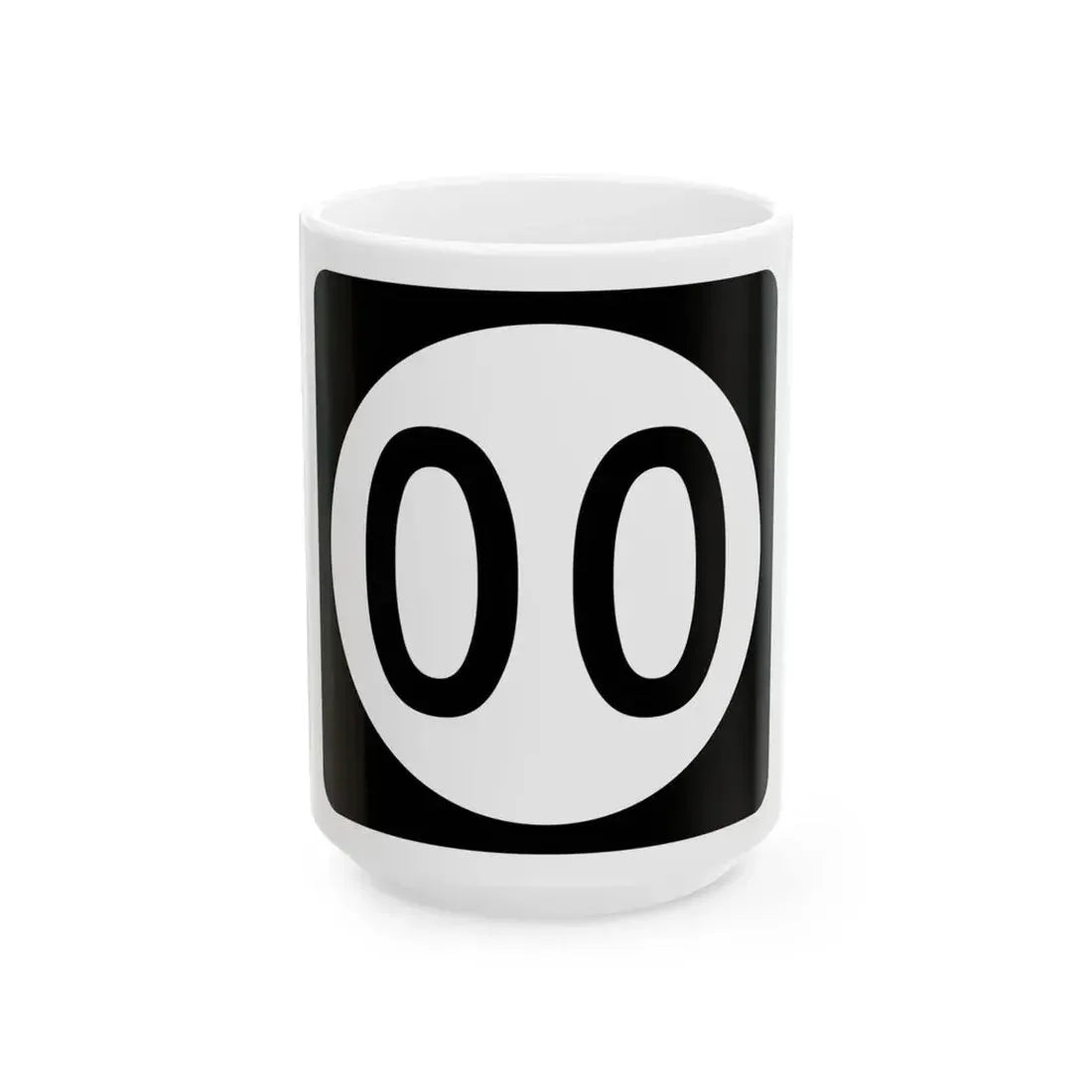 Iowa 00 (Iowa) (Road Sign) White Coffee Mug 15oz - Go Mug Yourself