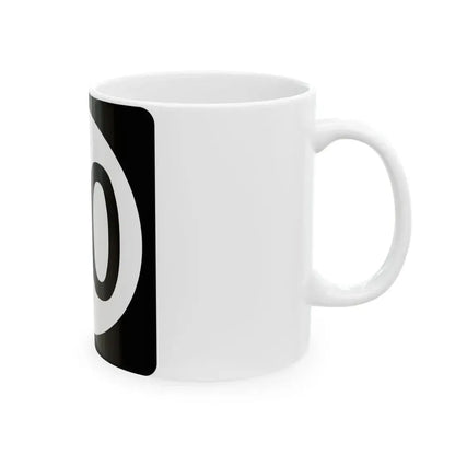 Iowa 00 (Iowa) (Road Sign) White Coffee Mug - Go Mug Yourself
