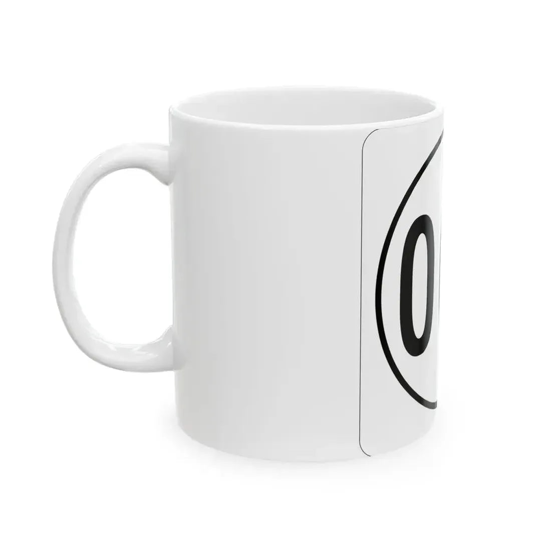 Iowa 000 1948 template (Iowa) (Road Sign) White Coffee Mug - Go Mug Yourself