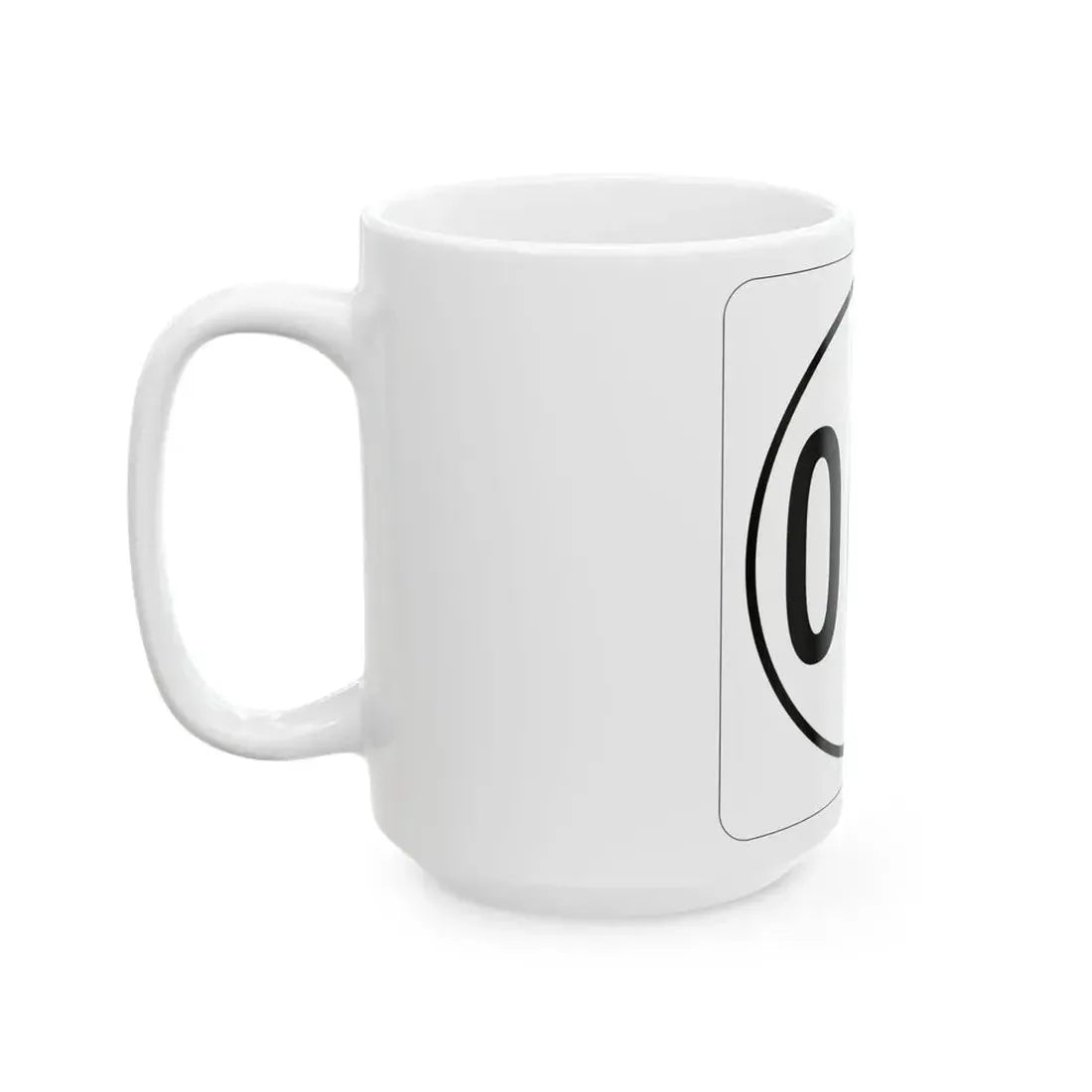 Iowa 000 1948 template (Iowa) (Road Sign) White Coffee Mug - Go Mug Yourself