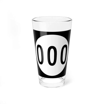 Iowa 000 (Iowa) (Road Sign) Pint Glass 16oz 16oz - Go Mug Yourself
