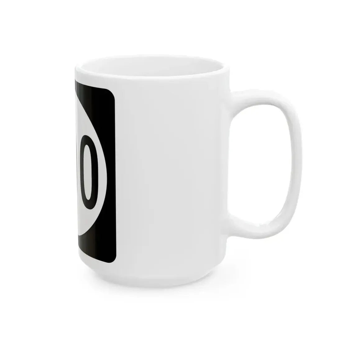 Iowa 000 (Iowa) (Road Sign) White Coffee Mug - Go Mug Yourself