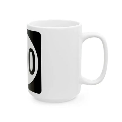 Iowa 000 (Iowa) (Road Sign) White Coffee Mug - Go Mug Yourself