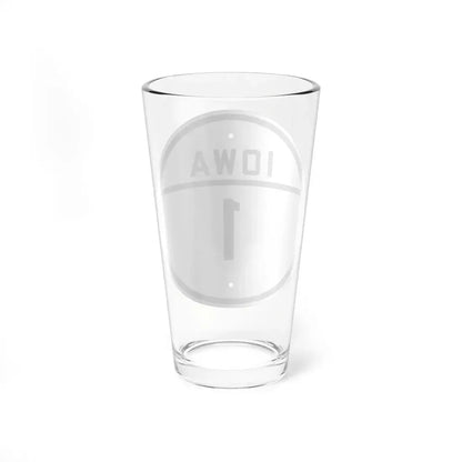 Iowa 1 1926 (Iowa) (Road Sign) Pint Glss 16oz - Go Mug Yourself