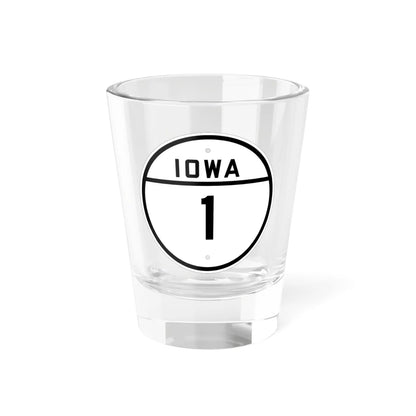 Iowa 1 1926 (Iowa) (Road Sign) Shot Glass 1.5oz 1.5oz - Go Mug Yourself