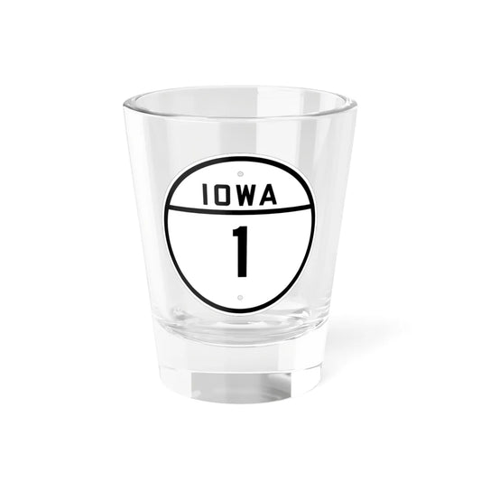 Iowa 1 1926 (Iowa) (Road Sign) Shot Glass 1.5oz 1.5oz - Go Mug Yourself
