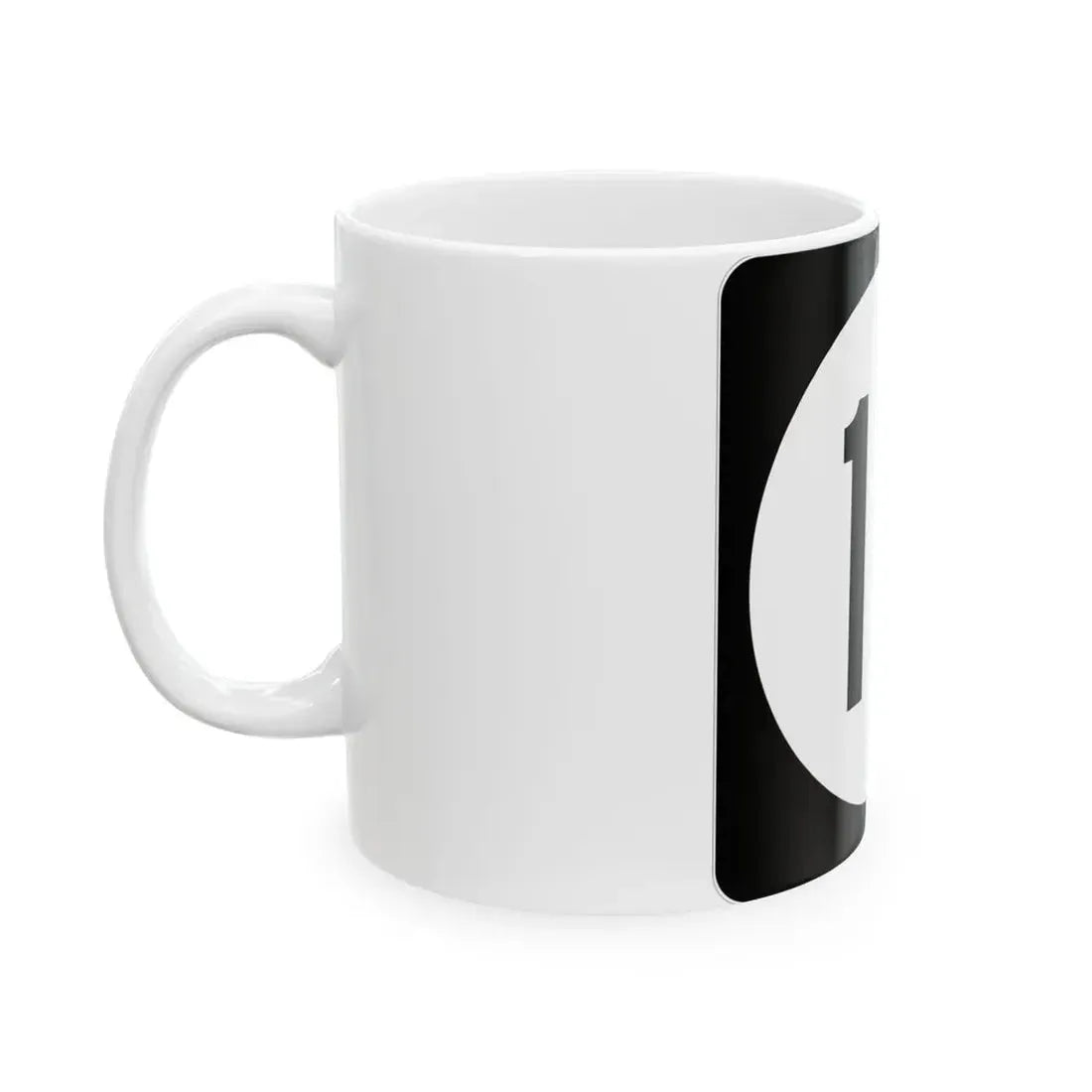 Iowa 10 (Iowa) (Road Sign) White Coffee Mug - Go Mug Yourself
