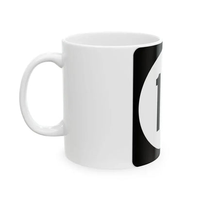 Iowa 10 (Iowa) (Road Sign) White Coffee Mug - Go Mug Yourself