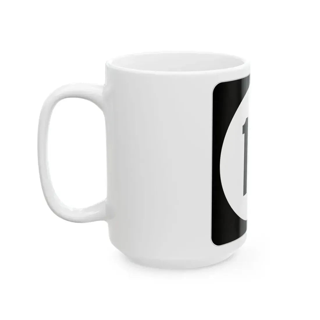 Iowa 10 (Iowa) (Road Sign) White Coffee Mug - Go Mug Yourself