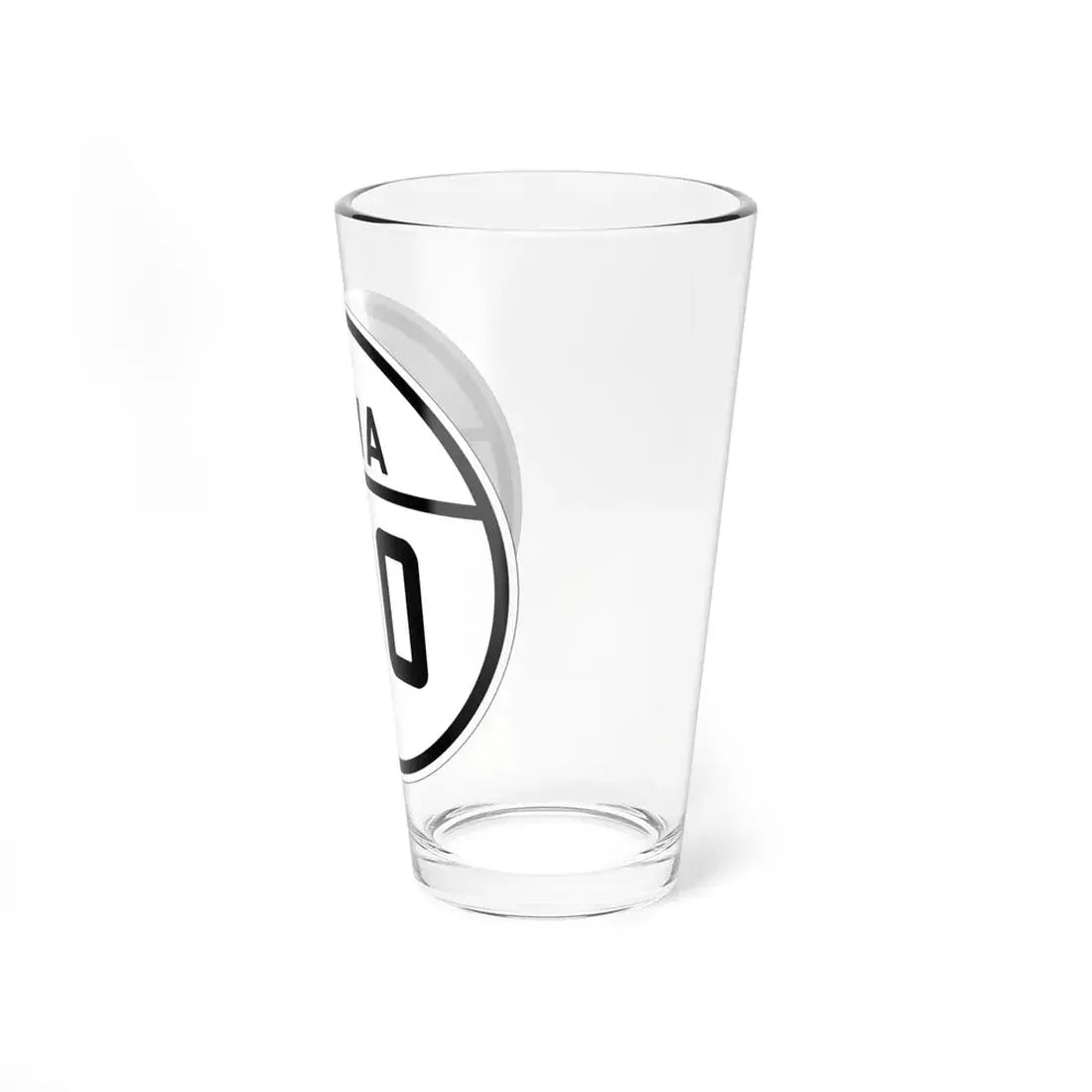 Iowa 100 1926 (Iowa) (Road Sign) Pint Glss 16oz - Go Mug Yourself