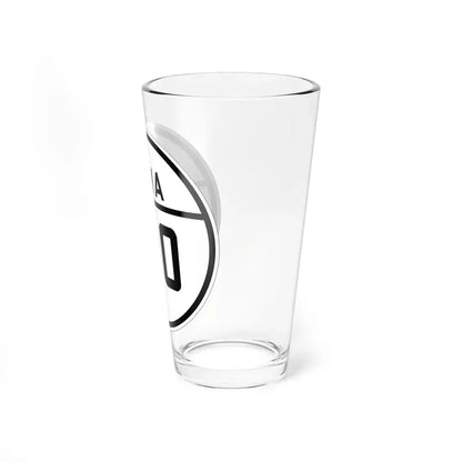 Iowa 100 1926 (Iowa) (Road Sign) Pint Glss 16oz - Go Mug Yourself