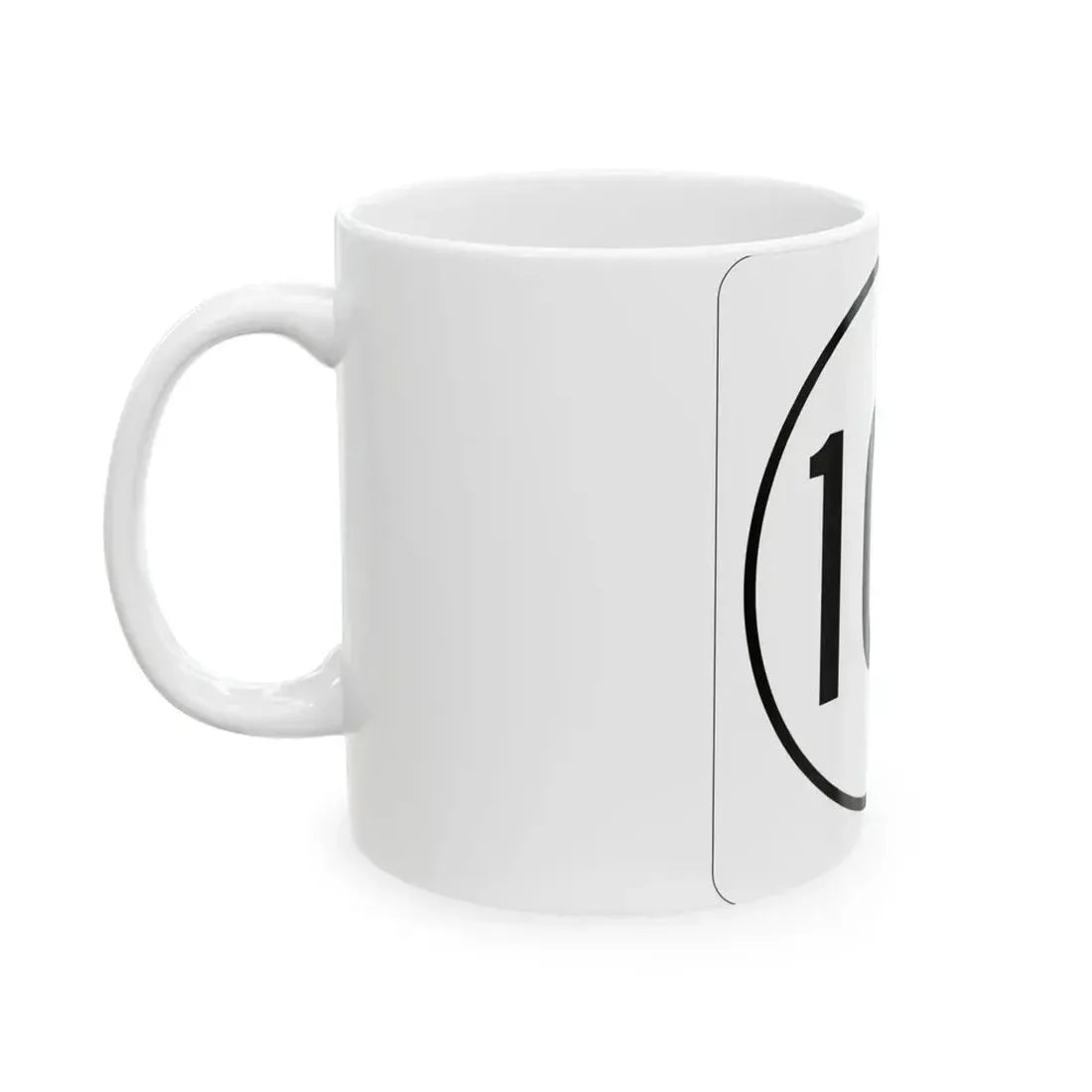 Iowa 100 1948 (Iowa) (Road Sign) White Coffee Mug - Go Mug Yourself