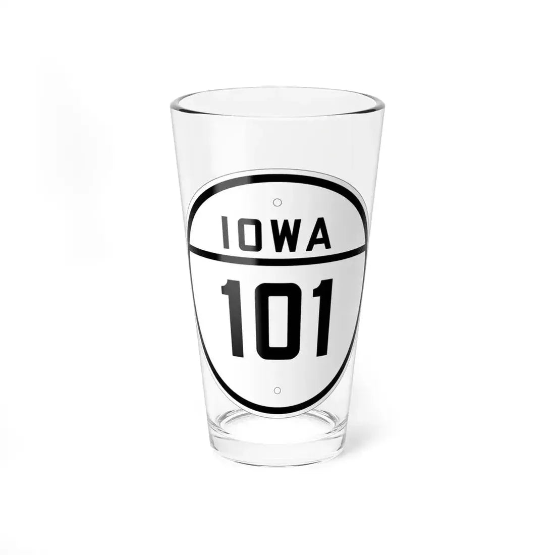 Iowa 101 1926 (Iowa) (Road Sign) Pint Glass 16oz 16oz - Go Mug Yourself