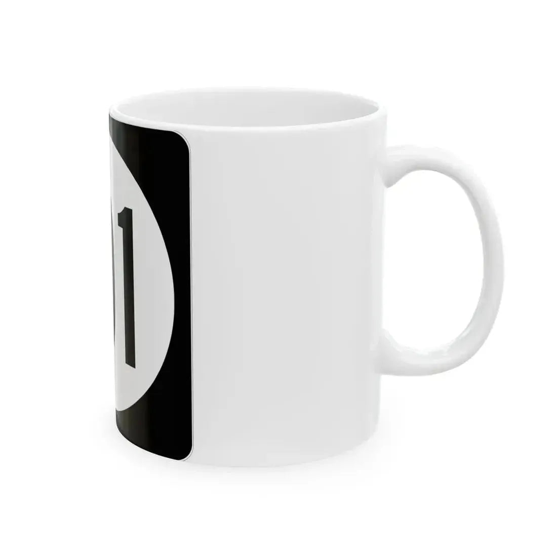 Iowa 101 (Iowa) (Road Sign) White Coffee Mug - Go Mug Yourself