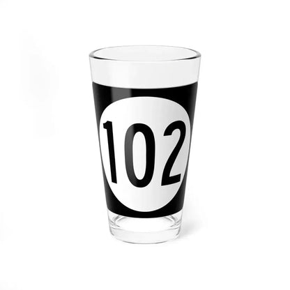 Iowa 102 (Iowa) (Road Sign) Pint Glass 16oz 16oz - Go Mug Yourself