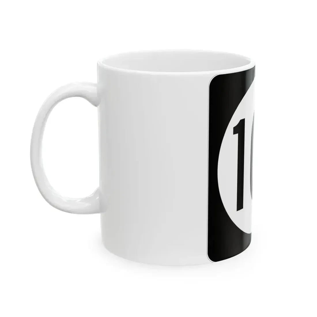 Iowa 102 (Iowa) (Road Sign) White Coffee Mug - Go Mug Yourself