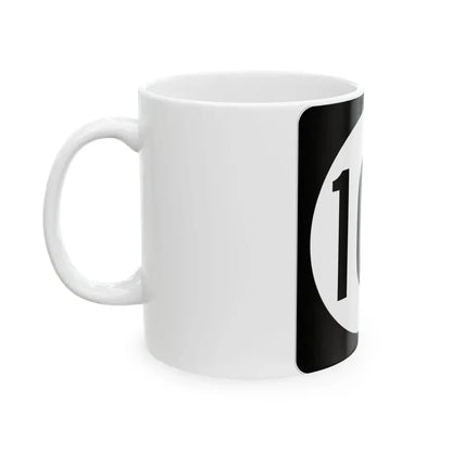 Iowa 102 (Iowa) (Road Sign) White Coffee Mug - Go Mug Yourself