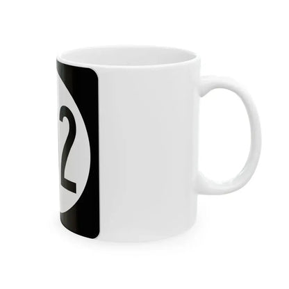 Iowa 102 (Iowa) (Road Sign) White Coffee Mug - Go Mug Yourself