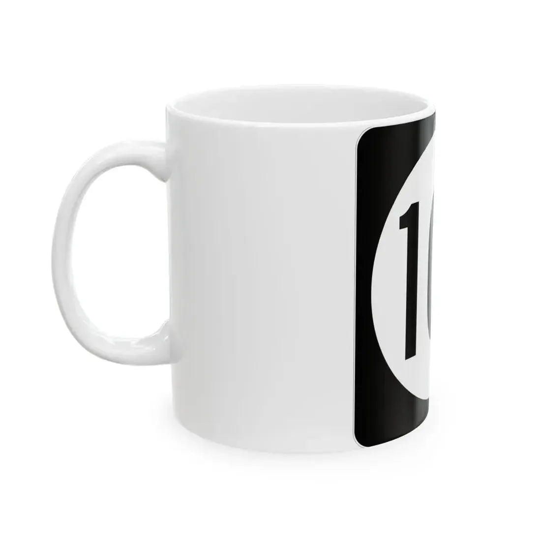 Iowa 103 (Iowa) (Road Sign) White Coffee Mug - Go Mug Yourself
