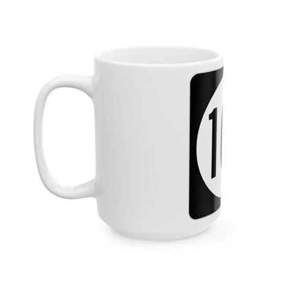 Iowa 103 (Iowa) (Road Sign) White Coffee Mug - Go Mug Yourself