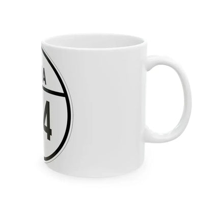 Iowa 104 1926 (Iowa) (Road Sign) White Coffee Mug - Go Mug Yourself