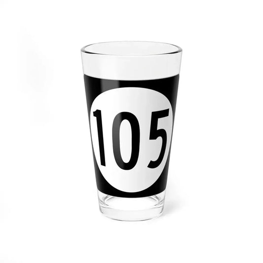 Iowa 105 (Iowa) (Road Sign) Pint Glss 16oz 16oz - Go Mug Yourself