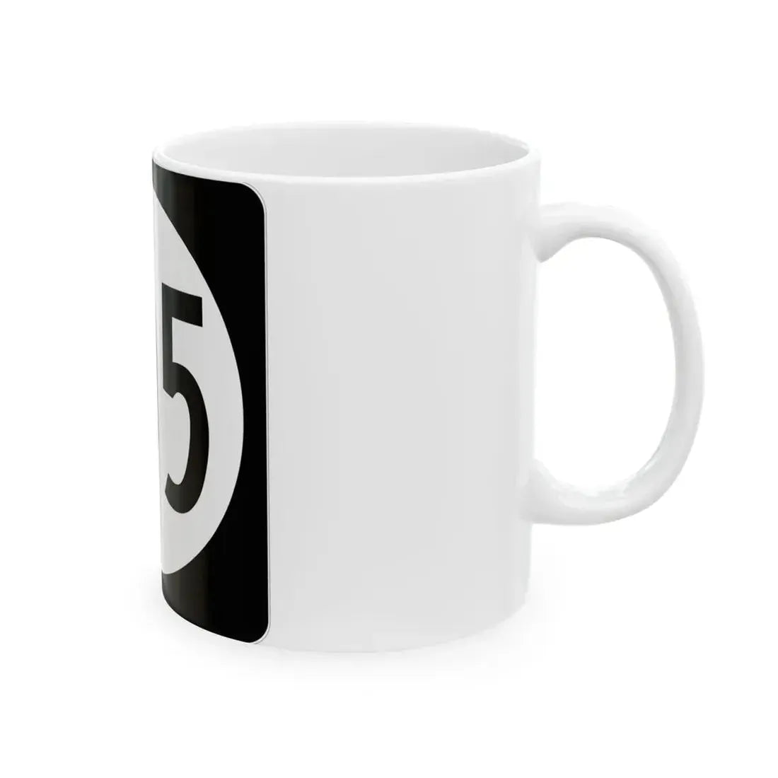 Iowa 105 (Iowa) (Road Sign) White Coffee Mug - Go Mug Yourself