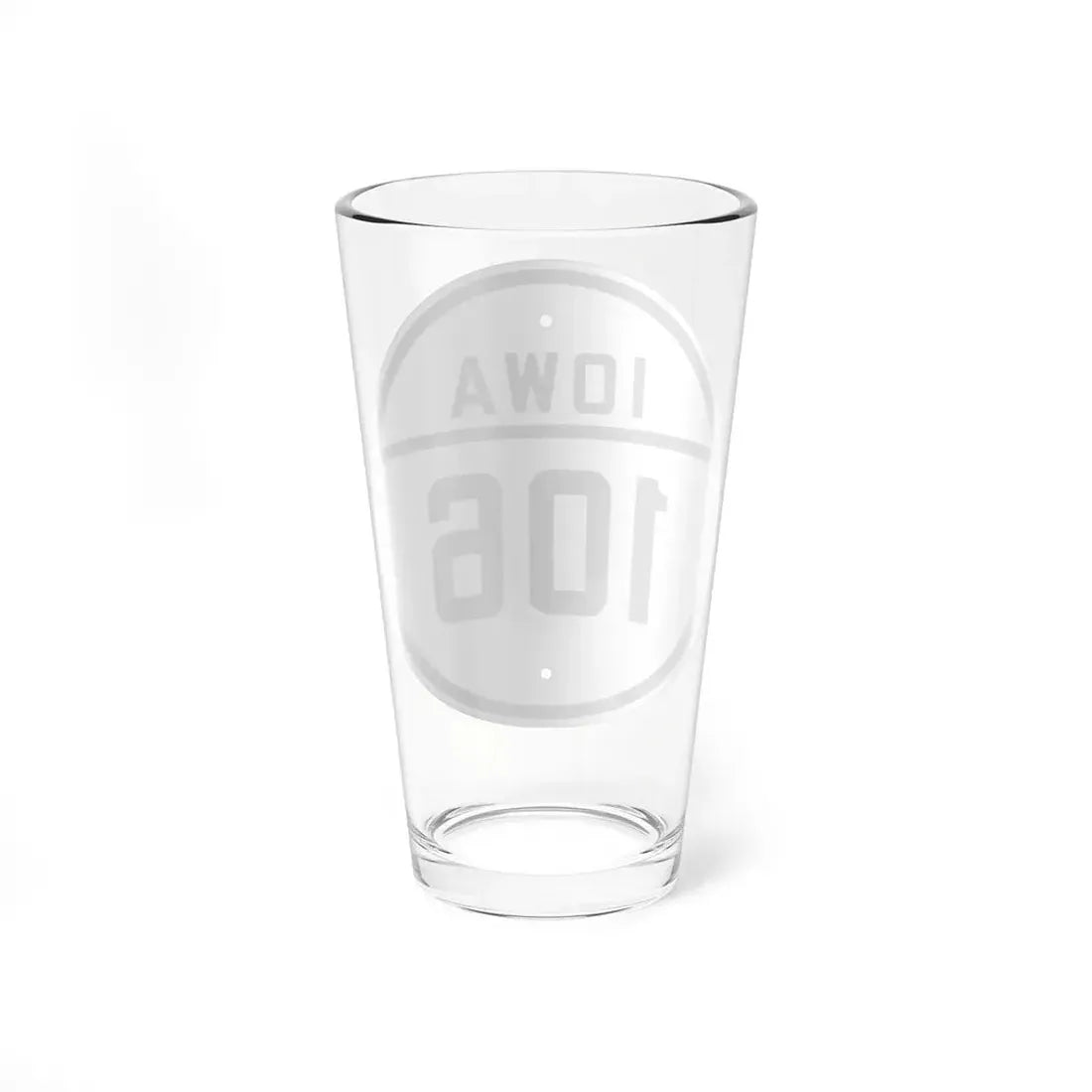 Iowa 106 1926 (Iowa) (Road Sign) Pint Glss 16oz - Go Mug Yourself