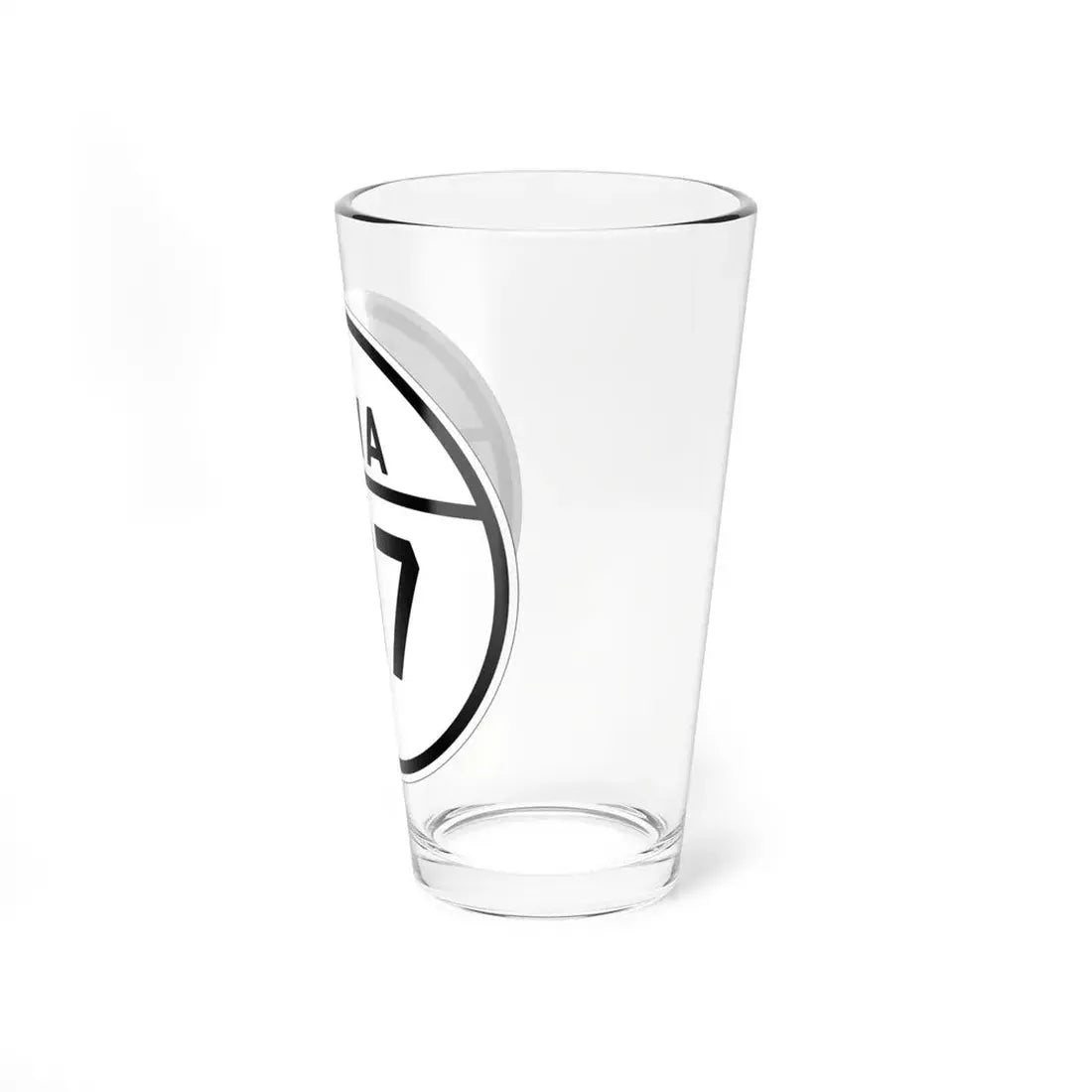 Iowa 107 1926 (Iowa) (Road Sign) Pint Glss 16oz - Go Mug Yourself