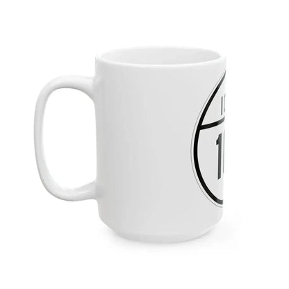 Iowa 107 1926 (Iowa) (Road Sign) White Coffee Mug - Go Mug Yourself