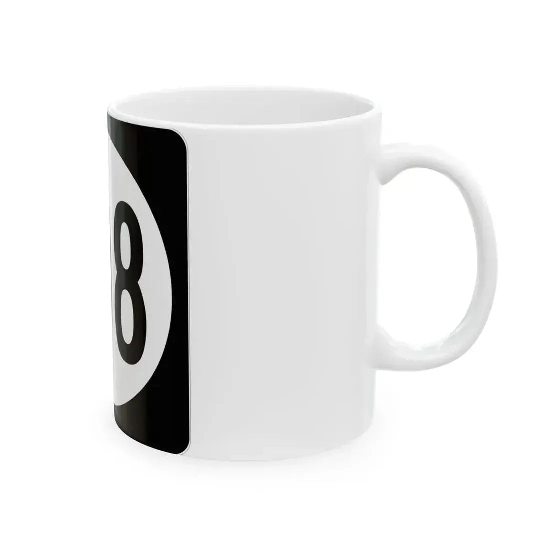 Iowa 108 (Iowa) (Road Sign) White Coffee Mug - Go Mug Yourself