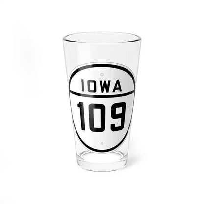 Iowa 109 1926 (Iowa) (Road Sign) Pint Glss 16oz 16oz - Go Mug Yourself