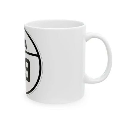 Iowa 109 1926 (Iowa) (Road Sign) White Coffee Mug - Go Mug Yourself