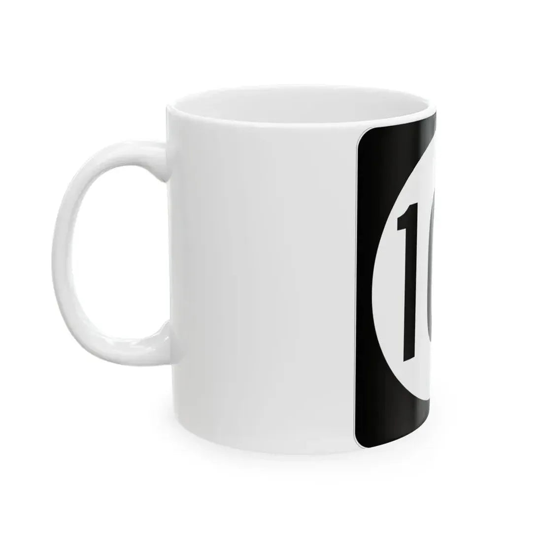Iowa 109 (Iowa) (Road Sign) White Coffee Mug - Go Mug Yourself