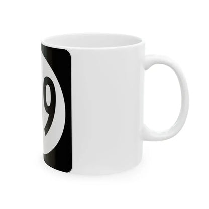 Iowa 109 (Iowa) (Road Sign) White Coffee Mug - Go Mug Yourself