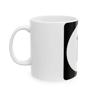 Iowa 11 (Iowa) (Road Sign) White Coffee Mug - Go Mug Yourself